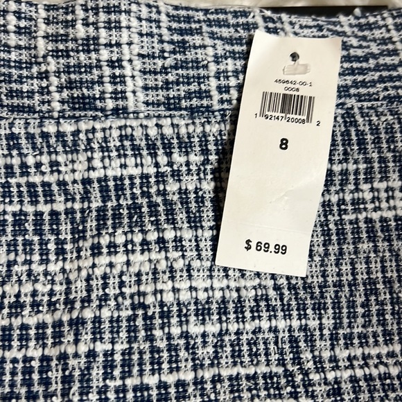 NWT Banana Republic Blue Tweed Skirt - Picture 2 of 4